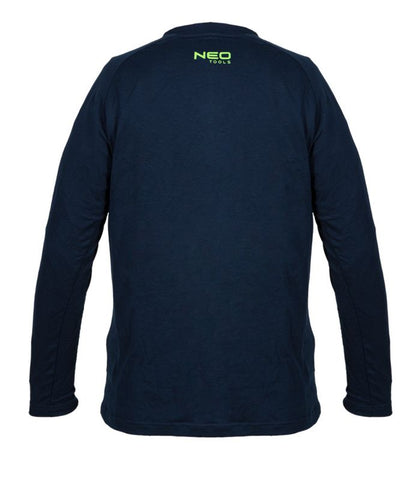 NEO TOOLS Premium langærmet T-shirt XL navyblå 1 stk.