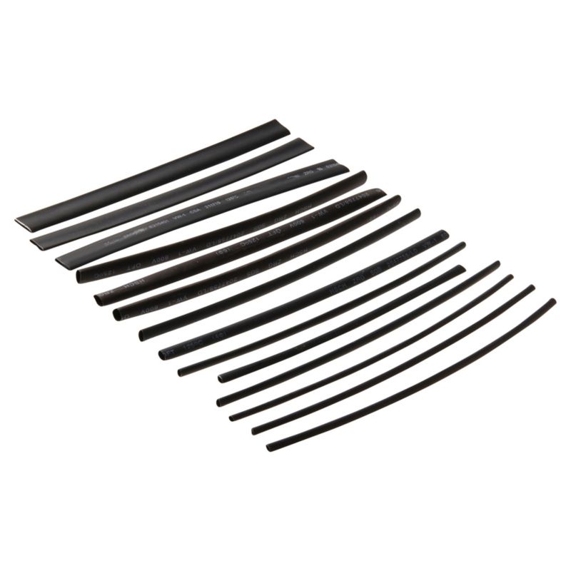 Termoforskruninger Diall 2-8 mm sorte, 15 stk.