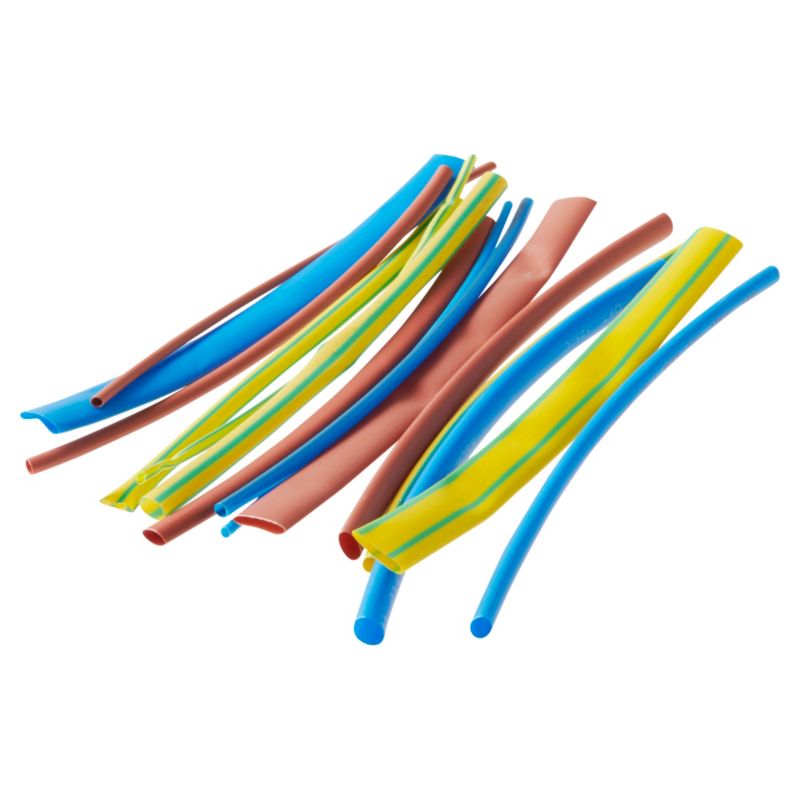 Varmefaste krympehylstre Diall 2-8 mm mix farver 15 stk.