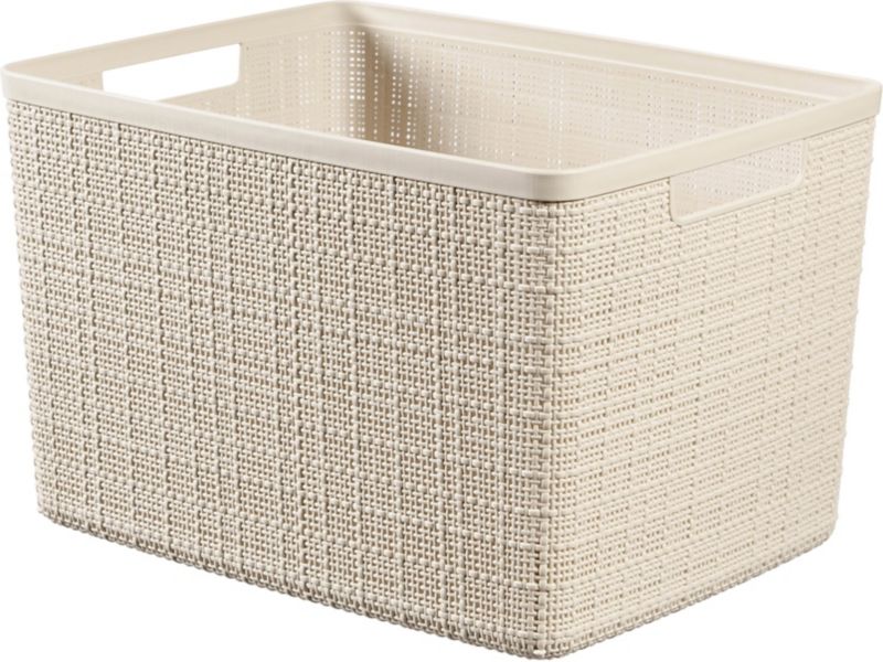Curver Jute L kurv i creme