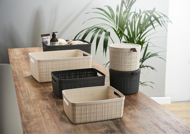 Curver Jute S kurv i cremefarve