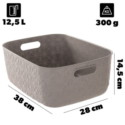Curver Softex M opbevaringskurv 12,5 L beige, 1 stk.