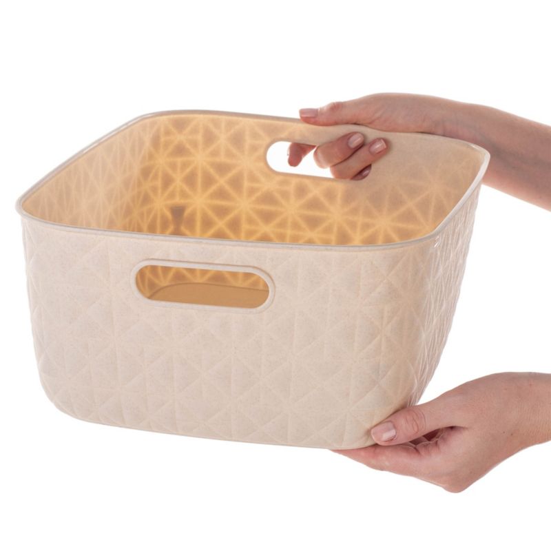 Curver Softex M opbevaringskurv 12,5 L kremfarvet