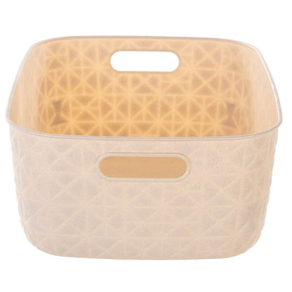 Curver Softex M opbevaringskurv 12,5 L kremfarvet