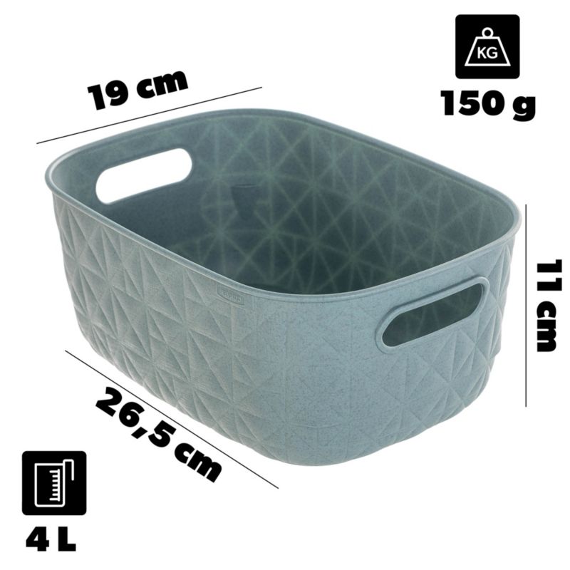 Curver Softex S 4L kurv i turkis