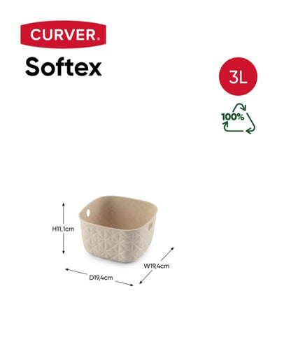 Curver Softex XS 3 l kurv i creme