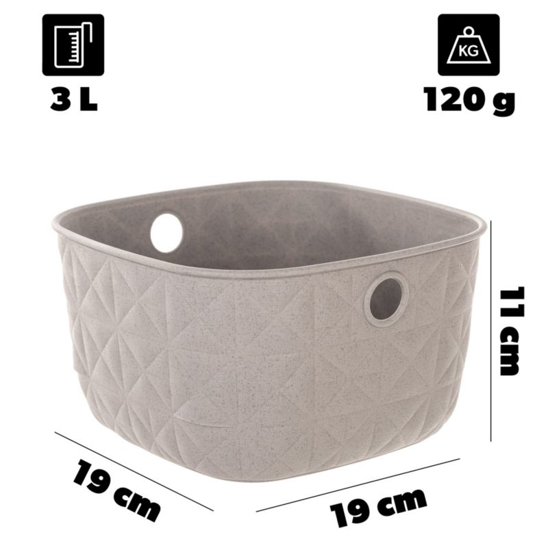 Curver Softex XS 3L opbevaringskurv i beige