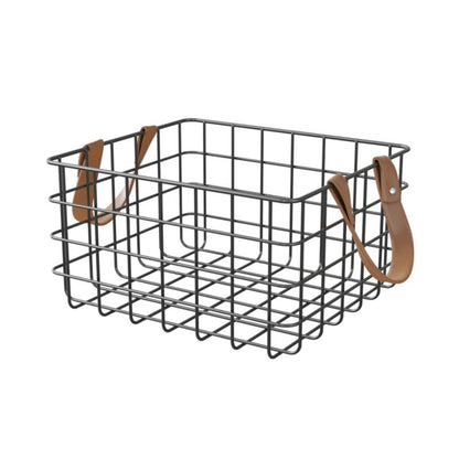 Opbevaringskurv Aetna 27,9x25x15,5 cm Sort | 5059340201603