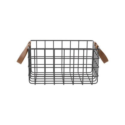 Opbevaringskurv Aetna 27,9x25x15,5 cm Sort | 5059340201603