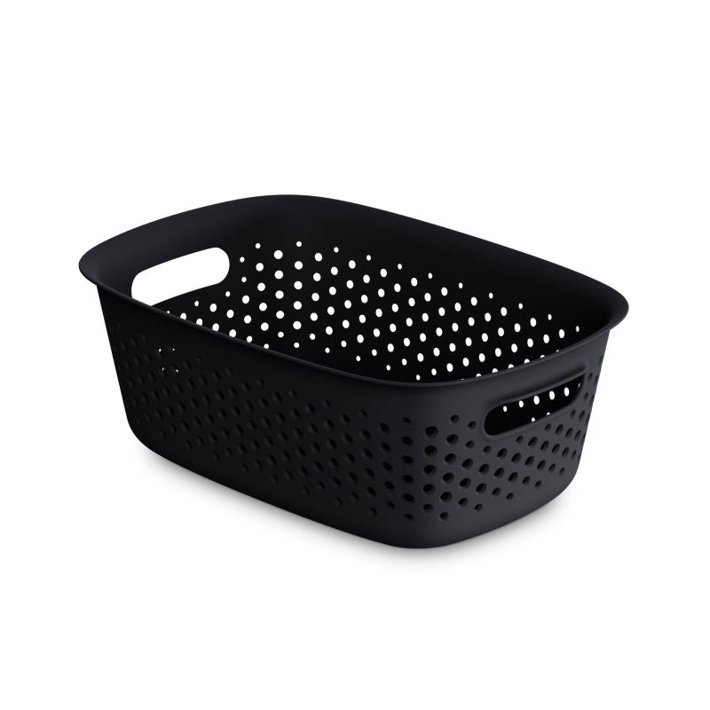 Opbevaringskurv 3,5 L Sort Polypropylen 28x19,5x10,5 cm