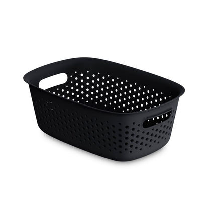 Opbevaringskurv 3,5 L Sort Polypropylen 28x19,5x10,5 cm