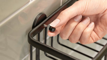 Tesa Aluxx enkelt kurv i mat-sort anodiseret aluminium