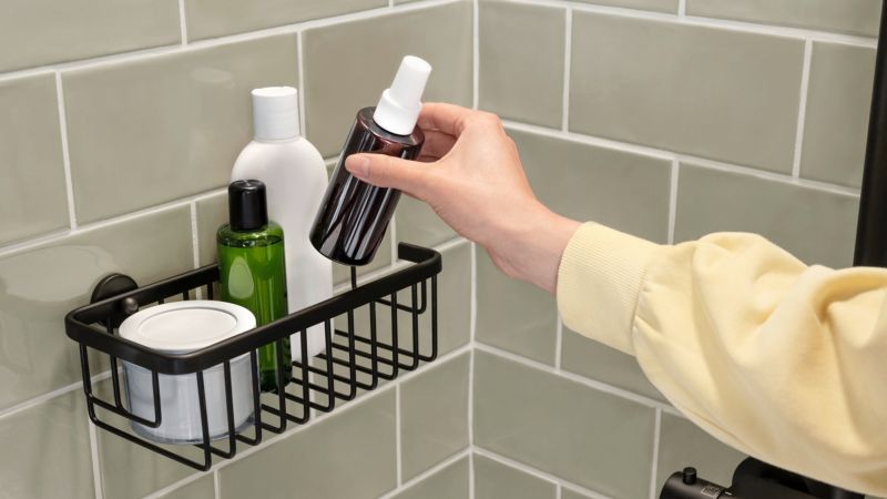 Tesa Aluxx enkelt kurv i mat-sort anodiseret aluminium