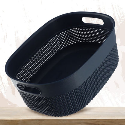 Rektangulær kurv 12L Curver Filo Recycled, mørkeblå