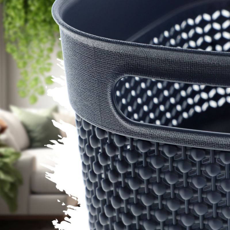 Rektangulær kurv 12L Curver Filo Recycled, mørkeblå