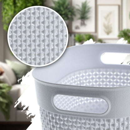 Rektangulær kurv 30L Curver Filo Recycled, hvid