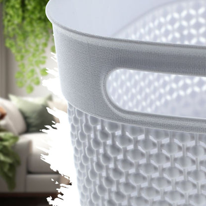 Rektangulær kurv 30L Curver Filo Recycled, hvid