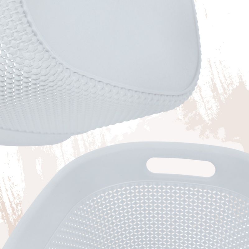 Rektangulær kurv 30L Curver Filo Recycled, hvid