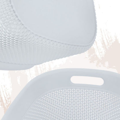 Rektangulær kurv 30L Curver Filo Recycled, hvid