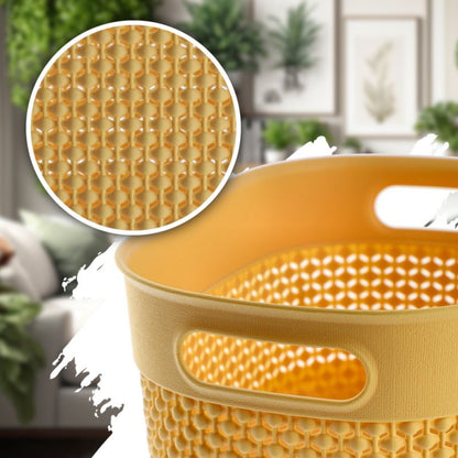 Rektangulær kurv 30L Curver Filo Recycled, gul