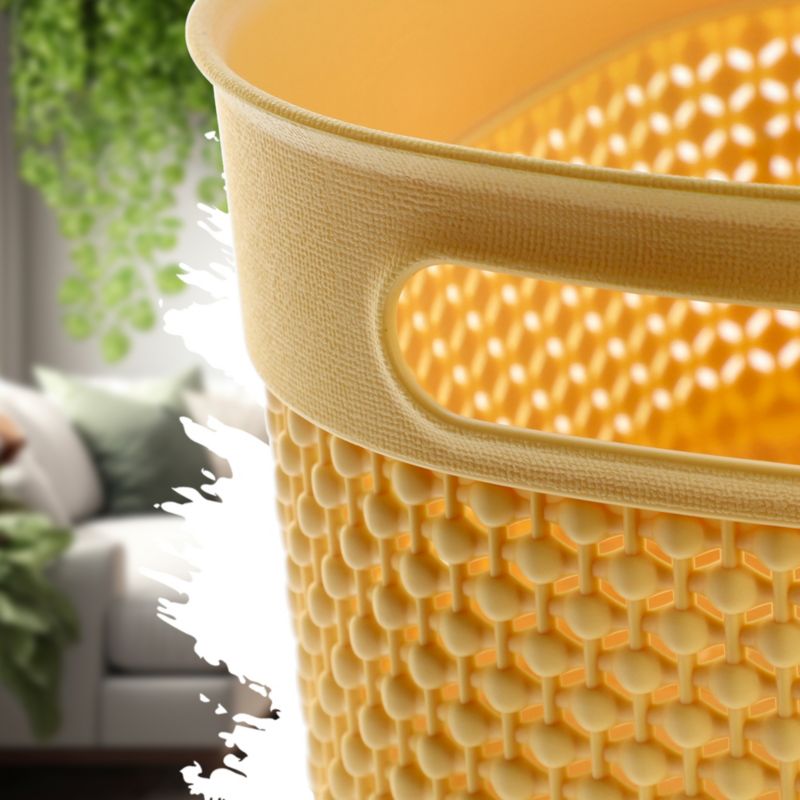 Rektangulær kurv 30L Curver Filo Recycled, gul