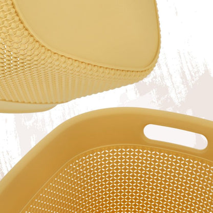 Rektangulær kurv 30L Curver Filo Recycled, gul