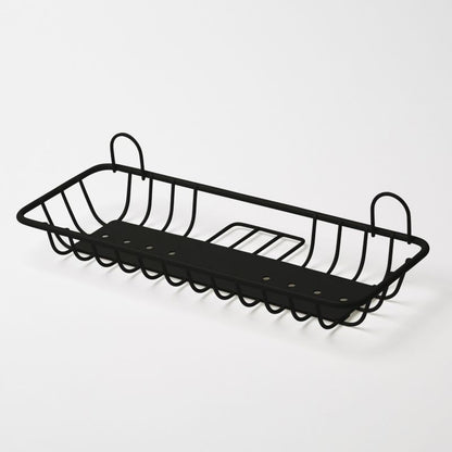 GoodHome Koros rektangulær kurv i sort