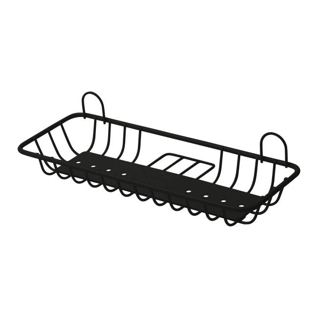 GoodHome Koros rektangulær kurv i sort