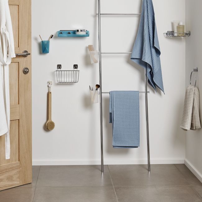 GoodHome Koros lille rektangulært kurv i krom