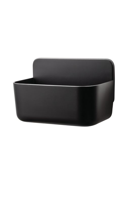 Hjørnebrusekurv Lavaa S Sort Plast 20x13x11 cm