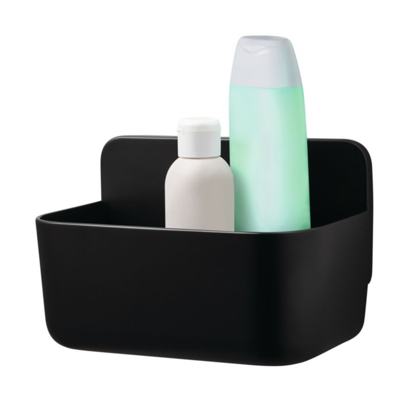 Hjørnebrusekurv Lavaa S Sort Plast 20x13x11 cm