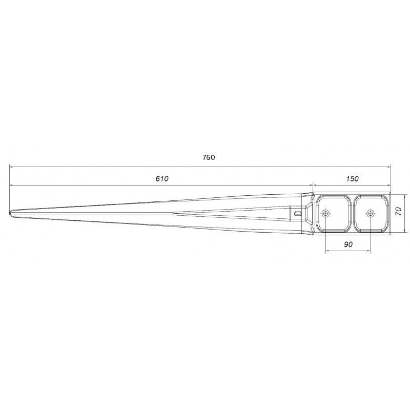 Eko stabiliseringsanker 4iQ 70x70x750 mm 1 stk.