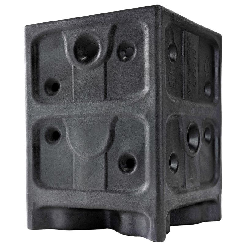 Skruemonteret anker 4iQ Group stolpefod PSK 141x141x210 mm 1 stk.