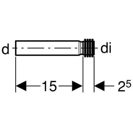 Tilslutningssæt til Urinal Sort 32 mm