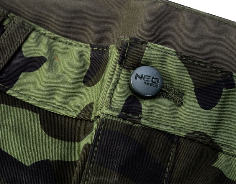 Korte unisex arbejdsshorts NEO TOOLS L Camo 1 stk.