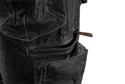 NEO TOOLS L DENIM BLACK unisex korte arbejdsbukser, sorte, str. L, 1 stk.