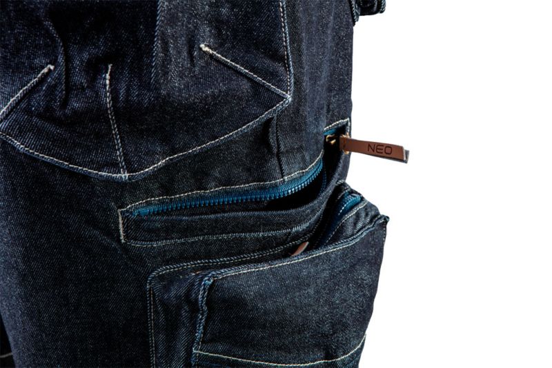 Unisex korte arbejdsshorts NEO TOOLS L NEO DENIM, 1 stk.