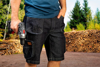 Unisex korte arbejdsshorts NEO TOOLS L NEO DENIM, 1 stk.