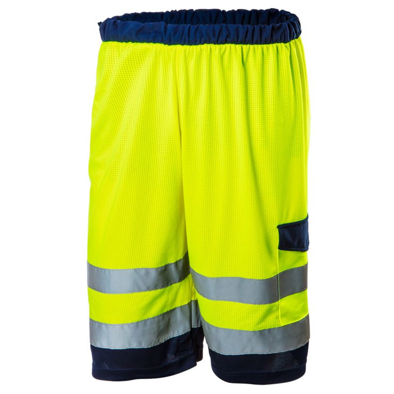Unisex korte NEO TOOLS S advarselsshorts med høj synlighed, 1 stk.