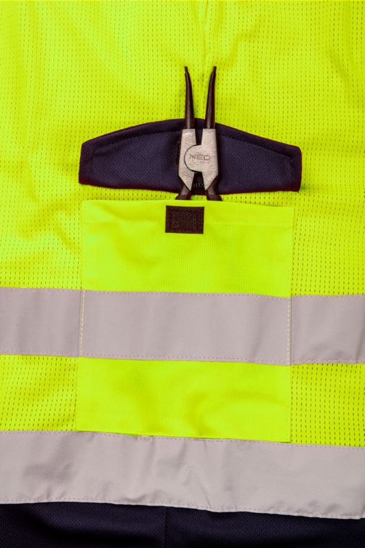 Unisex korte NEO TOOLS S advarselsshorts med høj synlighed, 1 stk.
