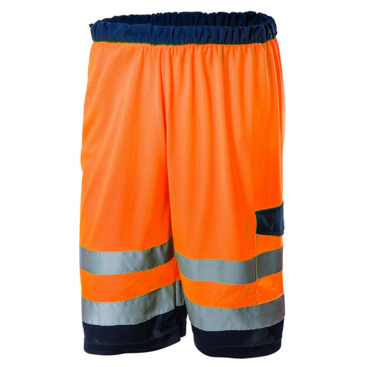 NEO TOOLS S unisex korte advarsels-shorts med høj synlighed, 1 stk.