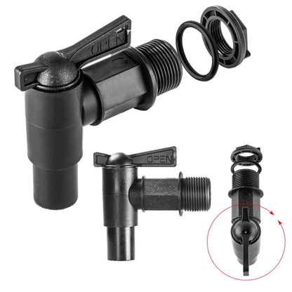 Kran Kadax til beholder – hane, ventil og 3/4" kobling til regnvandstønde