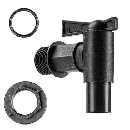 Kran Kadax til beholder – hane, ventil og 3/4" kobling til regnvandstønde