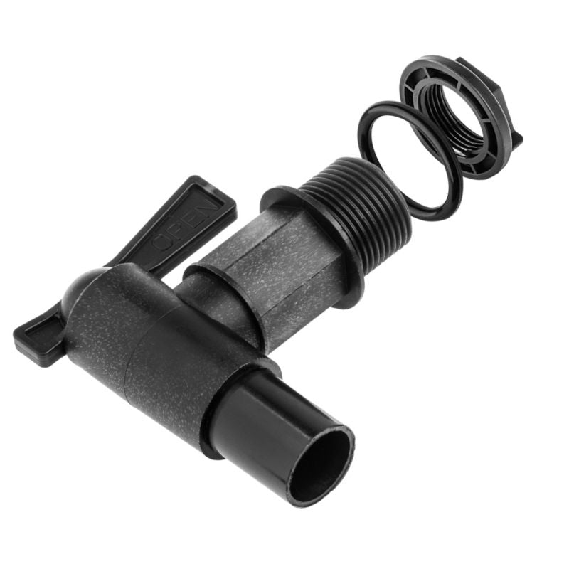 Kran Kadax til beholder – hane, ventil og 3/4" kobling til regnvandstønde