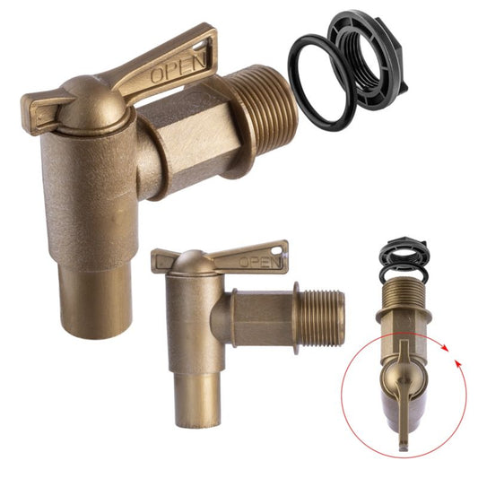 Kran Kadax til regnvandstank med ventil og 3/4" kobling – robust og funktionel
