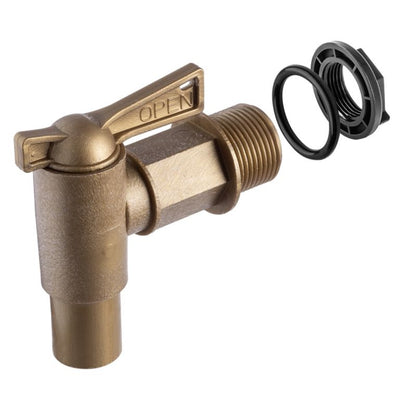 Kran Kadax til regnvandstank med ventil og 3/4" kobling – robust og funktionel