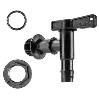 Kran Kadax til regnvandstank med ventil og 3/4" kobling – praktisk og holdbar
