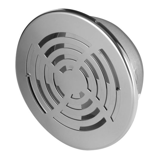 Dekorativ metalrist Ø 10 cm med inox-lameller