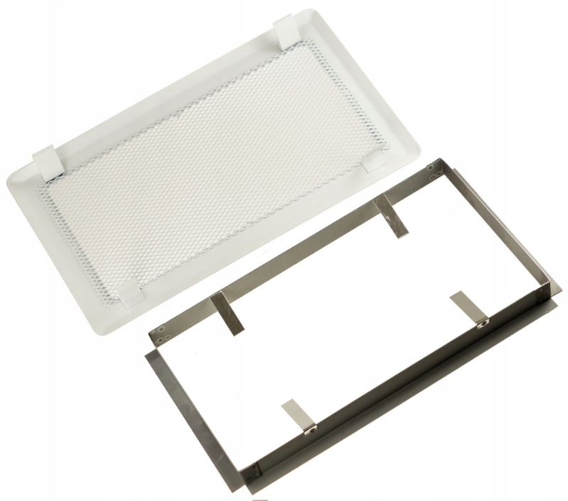 Pejsrist 16x30 cm Hvid Metal