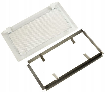 Pejsrist 16x30 cm Hvid Metal
